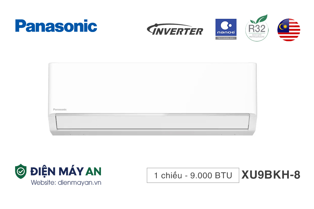 Điều Hòa Panasonic Inverter 9000 BTU 1 Chiều CU/CS-XU9BKH-8 - Model 2025